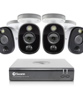 Refurbished 4 Camera 4 Channel 1080p Full HD DVR Spotlight Security System | SWDVK-445804WL