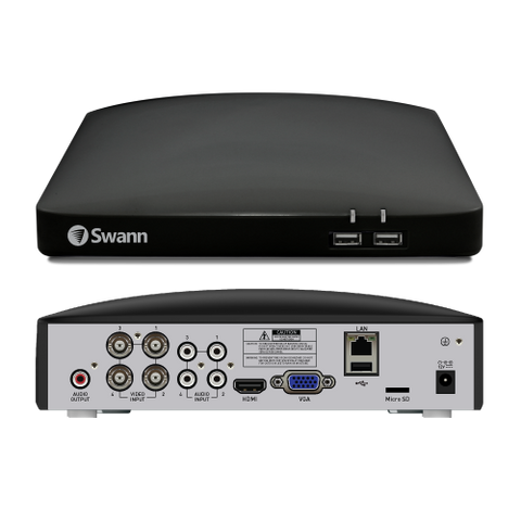 Home 4 Camera 4 Channel 1080p Full HD DVR 64GB SD Card Security System with Mic | SWDVK-446854MQB