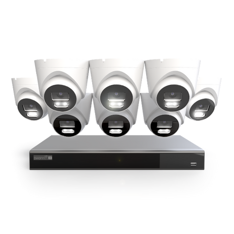 Swann EliteX™ 6K/12MP NVR Security System with 8 Dome-Style Cameras | SWNVK-16EX812MPD