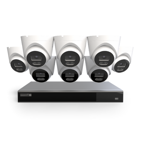 Swann EliteX™ 6K/12MP NVR Security System with 8 Dome-Style Cameras | SWNVK-16EX812MPD