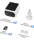 Swann EVO Wireless 2K Solar Security Camera - 2 Pack | SWIFI-SESOL2KBCPK2