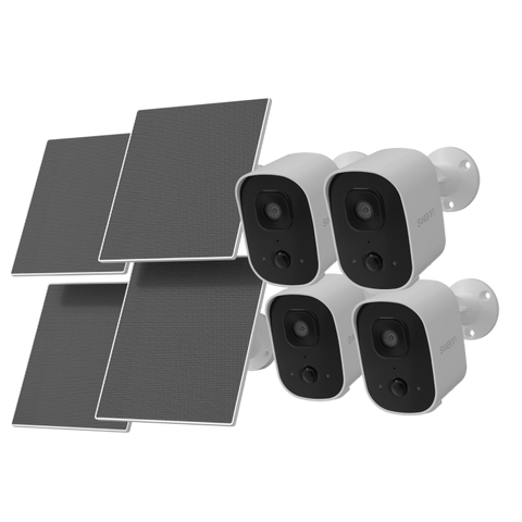 Swann EVO Wireless 2K Security Camera with Solar Panel - 4 Pack | SOIFI-SE2KBCSOLPK4