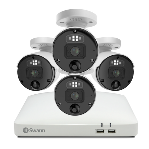 Refurbished 4 Camera 8 Channel 4K Ultra HD Professional Home NVR Security System