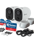 Refurbished Xtreem Wireless Security Cameras 2 Pack with 2-Way Talk, Siren & Heat + Motion Detection | SWIFI-XTRCM16G2PK