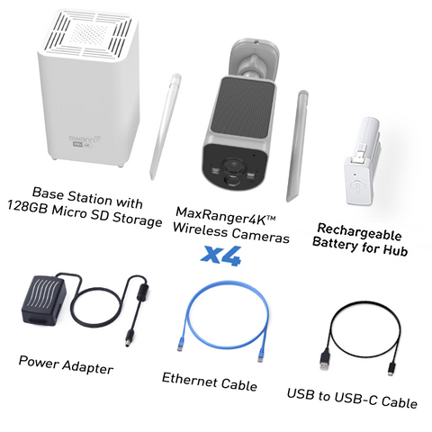 MaxRanger4K Pro™ Long Range Wireless Security System with Radar Detection | SWNVK-MR4KPROSD4