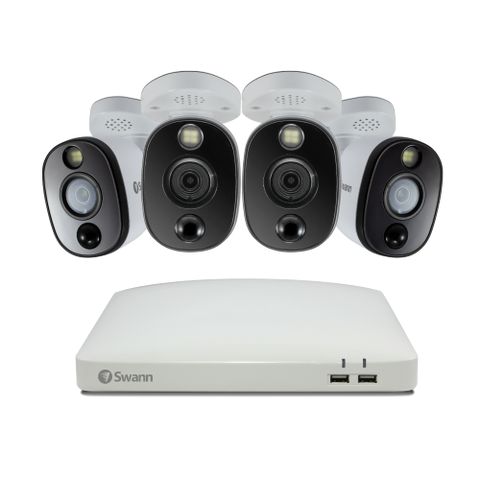 4 Camera 4 Channel 4K Ultra HD DVR Spotlight Security System | SWDVK-45680W4WL