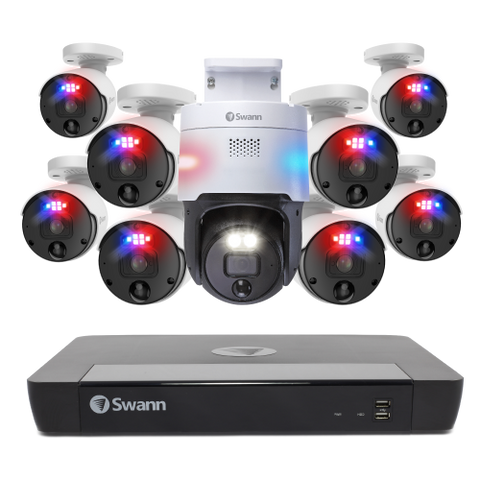 9 Camera 16 Channel 4K Ultra HD Professional NVR Security System - SONVK-16898081PT