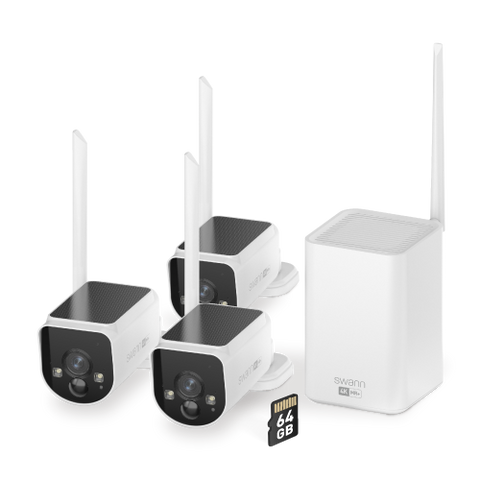 MaxRanger4K™ Solar 3 Camera Security System with Longest Range Wireless  | SWNVK-MR4KSD3