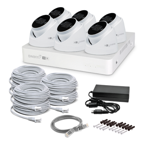AdvancedX™ Wired 3K/5MP NVR Security System with 24/7 Recording | SWNVK-8ADVX5MP6D