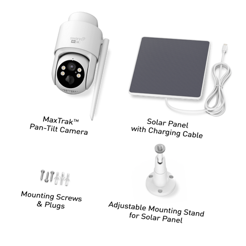 MaxRanger4K MaxTrak™ AI Auto-Tracking Add-On Security Camera with Solar Panel | SWNVW-MR4KPTSOL