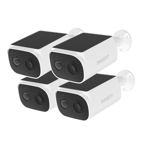 Swann EVO Wireless 2K Solar Security Camera - 4 Pack | SWIFI-SESOL2KBCPK4
