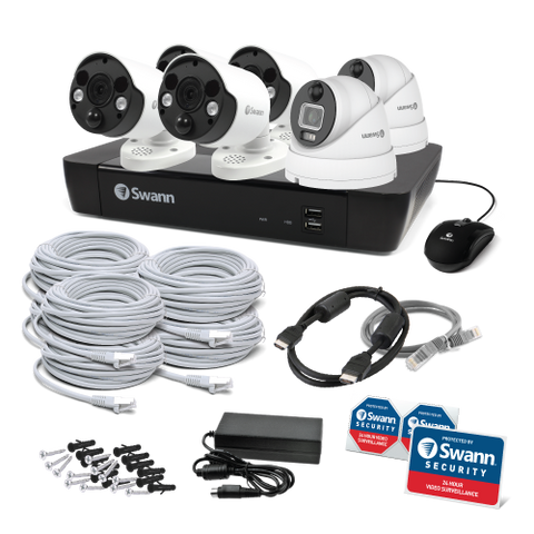 6 Camera 8 Channel 6K 12MP Mega HD Professional NVR Security System | SWNVK-890004FB2D