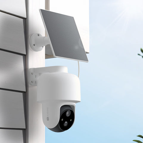 4K Pan & Tilt Security Camera with Solar Charging, 2-Way Talk, Heat + Motion Detection, Auto Tracking, & Heat & Motion Detection | SWIFI-4KPTBCSOL