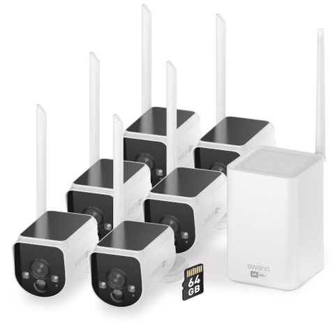 MaxRanger4K™ Solar 6 Camera Security System with Longest Range Wireless | SWNVK-MR4KSD6