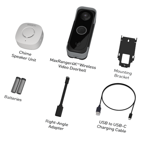MaxRanger4K™ Long Range Wireless Add-On Video Doorbell & Chime | SWNVW-MR4KVDB