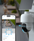 4K Pan & Tilt Security Camera with Solar Charging, 2-Way Talk, Heat + Motion Detection, Auto Tracking, & Heat & Motion Detection | SWIFI-4KPTBCSOL