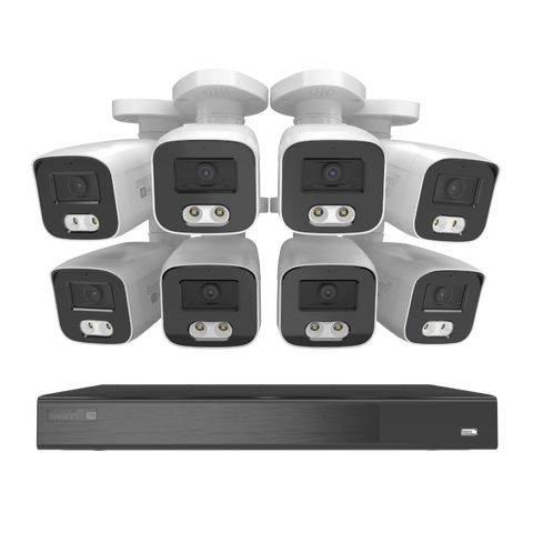 Swann EliteX™ 6K/12MP NVR Security System with 8 Bullet-Style Cameras | SWNVK-16EX812MPB