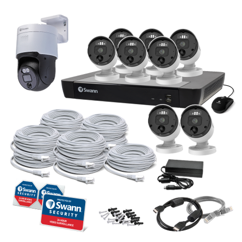 9 Camera 16 Channel 4K Ultra HD Professional NVR Security System - SONVK-16898081PT
