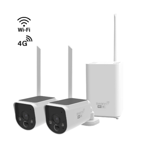 MaxRanger4K™ with 4G Extended Wi-Fi Range Security System with 4G - 2 Pack