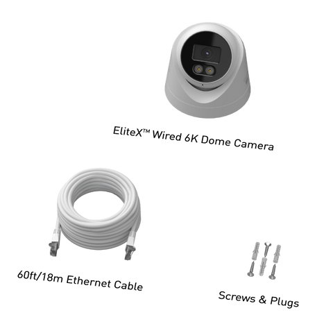 EliteX™ Wired 6K/12MP Dome Add-On Camera | SWNHD-EX12MPD