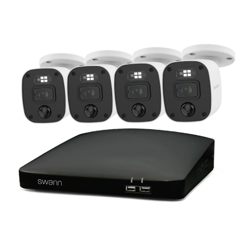 Refurbished Home 4 Camera 8 Channel 2K DVR 1TB HDD Security System with Mic | SWDVK-8468042KMQB