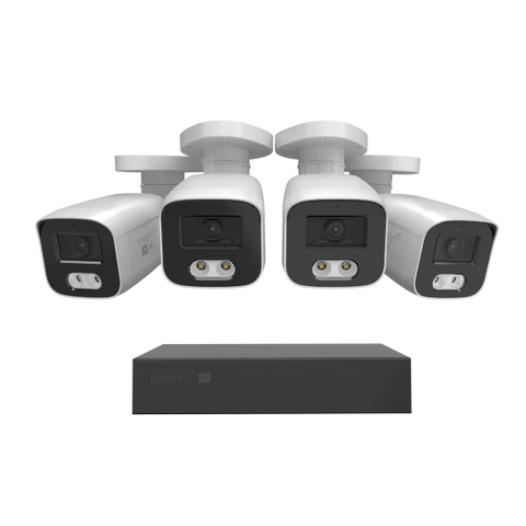 EliteX™ 6K/12MP NVR Security System with 4 Bullet Cameras | SWNVK-8EX412MPB