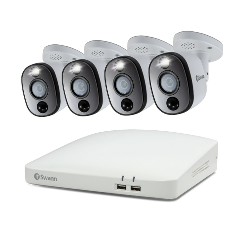 4 Camera 4 Channel 4K Ultra HD DVR Spotlight Security System | SWDVK-45680W4WL