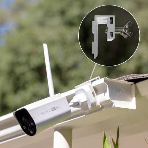 Outdoor Gutter / Fence Mount for Swann Wire-Free Cameras & Solar Panels I SWACC-GUTTERMTV2