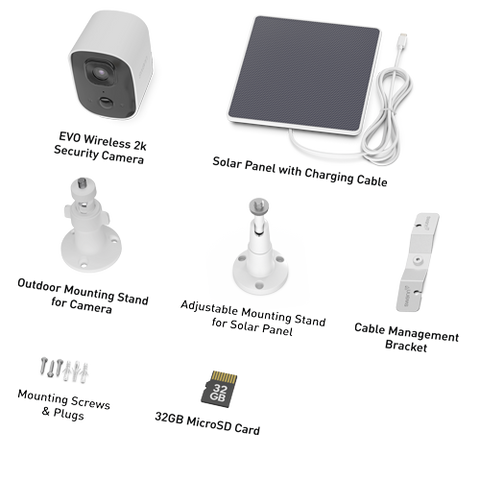 Swann EVO Wireless 2K Security Camera with Solar Panel | SWIFI-SE2KBCSOL