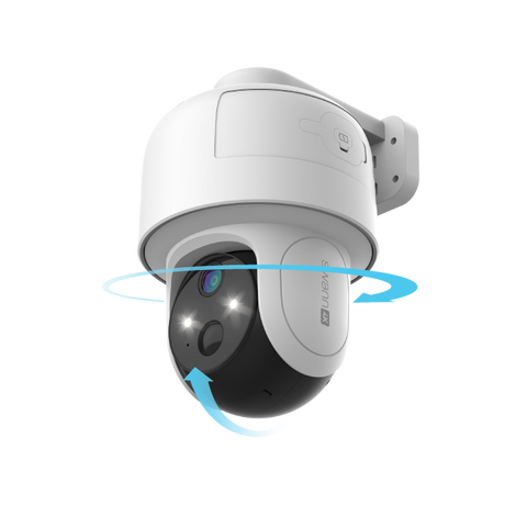 4K Pan & Tilt Security Camera with Solar Charging, 2-Way Talk, Heat + Motion Detection, Auto Tracking, & Heat & Motion Detection | SWIFI-4KPTBCSOL