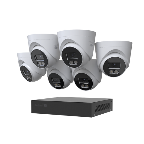 Swann EliteX™ 6K/12MP NVR Security System with 6 Dome Cameras | SWNVK-8EX612MPD