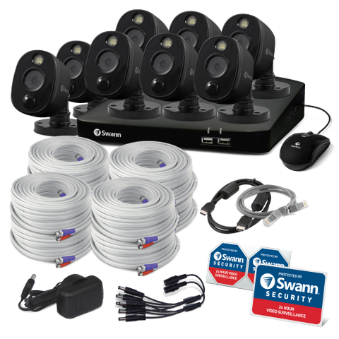 8 Camera 8 Channel 1080p Full HD DVR Spotlight Security System | SWDVK-846808WLB