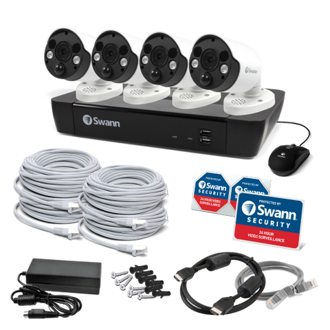 4 Camera 8 Channel 4K Ultra HD Professional NVR Security System | SWNVK-886804FB