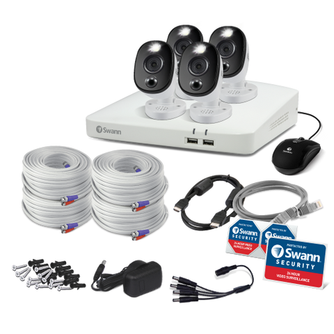4 Camera 4 Channel 4K Ultra HD DVR Spotlight Security System | SWDVK-45680W4WL