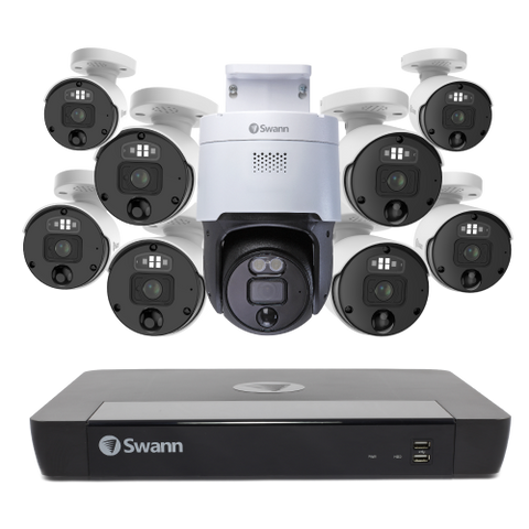 9 Camera 16 Channel 4K Ultra HD Professional NVR Security System - SONVK-16898081PT