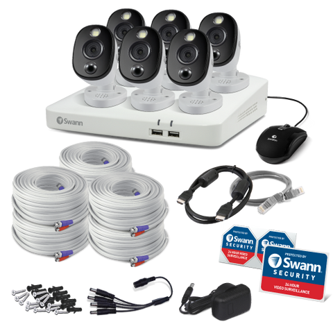 6 Camera 8 Channel 4K Ultra HD DVR Spotlight Security System | SWDVK-85680W6WL