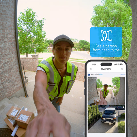 EVO Wireless Video Doorbell with SwannShield AI Voice Assistant | SWIFI-EVOVDB