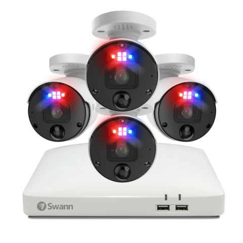 Refurbished 4 Camera 8 Channel 4K Ultra HD Professional Home NVR Security System