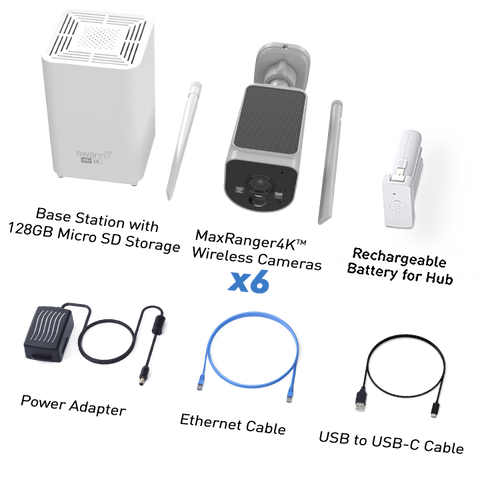 MaxRanger4K Pro™ Long Range Wireless Security System with Radar Detection | SWNVK-MR4KPROSD6