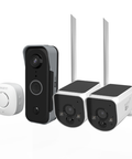 MaxRanger4K™ Solar with 2 Add-on Security Cameras & Video Doorbell with Longest Range Wireless  |  SONVW-MR4KVDBMAXV2SD2-GL