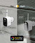 Swann MaxRanger4K™ Mini Long-Range Wireless Security System with Solar Panel & MaxRanger4K™ Video Doorbell | SONVK-MRVDBMINI3S3