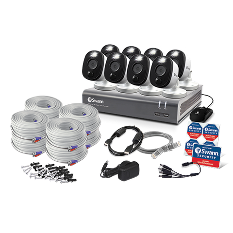 Refurbished 8 Camera 8 Channel 1080p Full HD DVR Spotlight Security System | SWDVK-845808WL