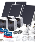 Refurbished CoreCam Wireless Security Cameras 4 Pack with Solar Charging Panels | SWIFI-CORESOLPK4