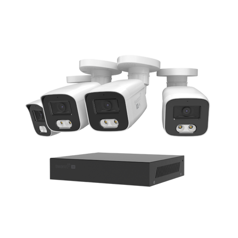 EliteX™ 6K/12MP NVR Security System with 4 Bullet Cameras | SWNVK-8EX412MPB