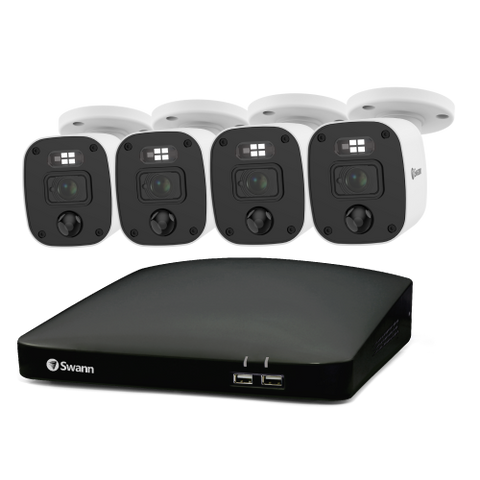 Home 4 Camera 8 Channel 2K DVR 256GB SD Card Security System with Mic | SWDVK-8468542KMQB