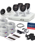 6 Camera 8 Channel 1080p Full HD DVR Security System (Plain Box Packaging) - SWDVK-84680W4SL2D