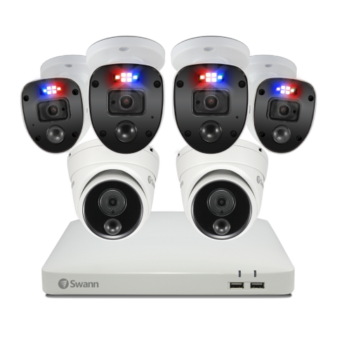 6 Camera 8 Channel 1080p Full HD DVR Security System (Plain Box Packaging) - SWDVK-84680W4SL2D