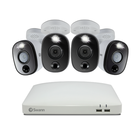 4 Camera 4 Channel 4K Ultra HD DVR Spotlight Security System | SWDVK-45680W4WL