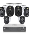 Refurbished 6 Camera 8 Channel 1080p Full HD DVR Spotlight Security System | SWDVK-845806WL