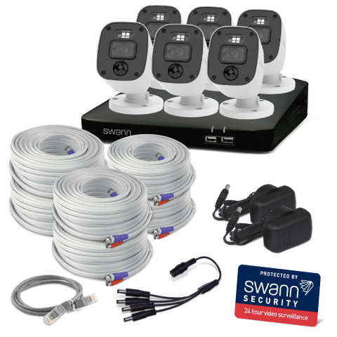 Home 6 Camera 8 Channel 2K DVR 1TB HDD Security System with Mic | SWDVK-8468062KMQB